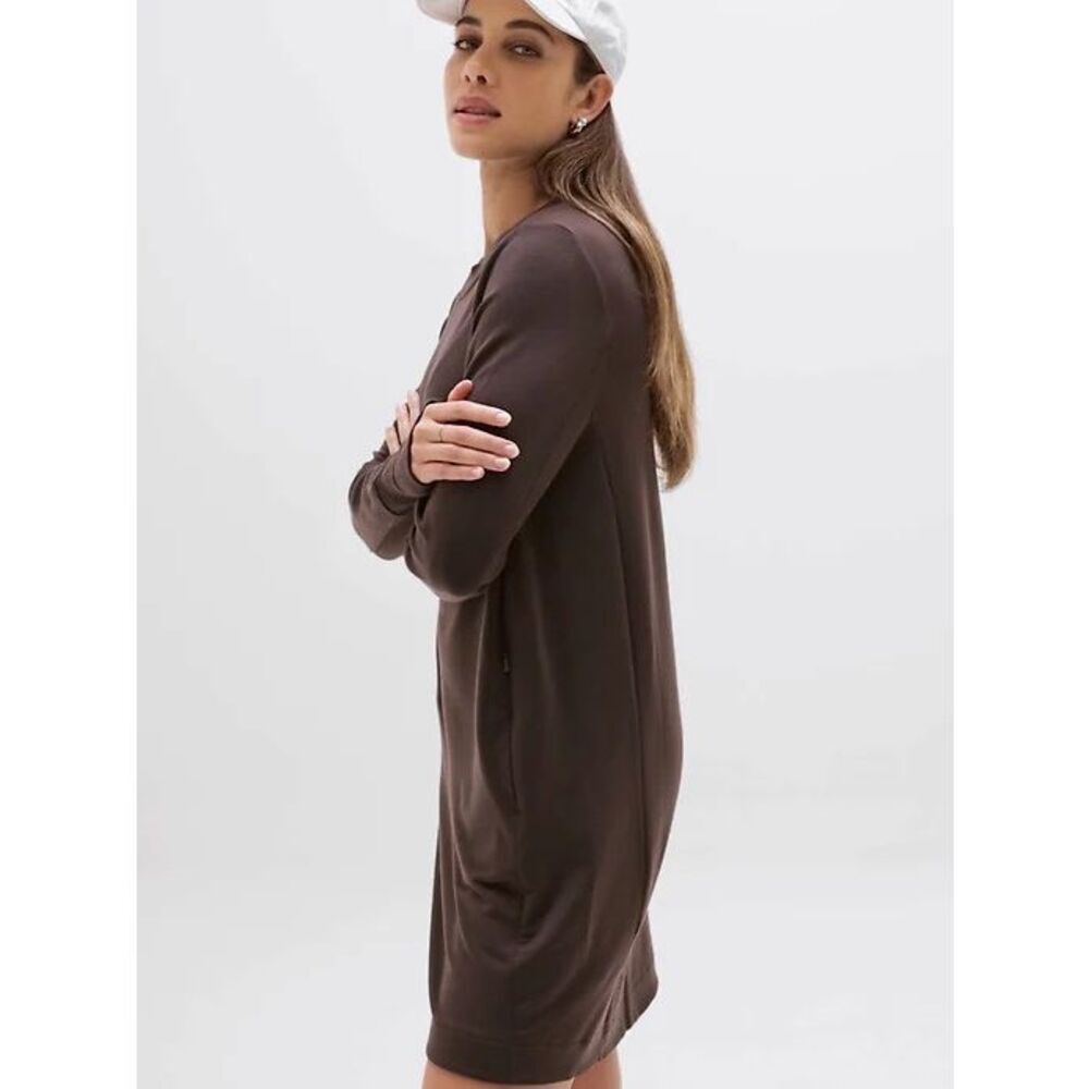 Athleta Coaster Luxe Dress Light Brown Size Small